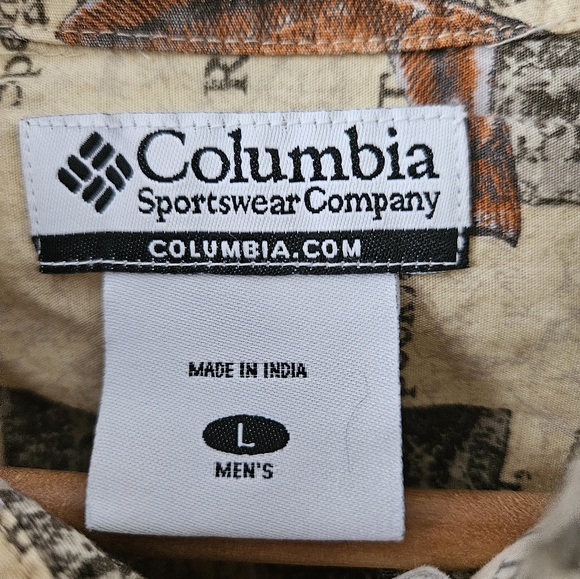 Columbia fishing print button down shirt - Picture 2 of 5